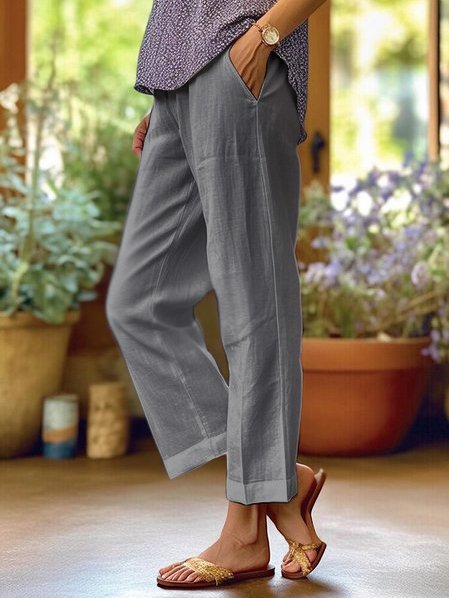 Carina - Locker geschnittene Damenhose mit geradem Bein