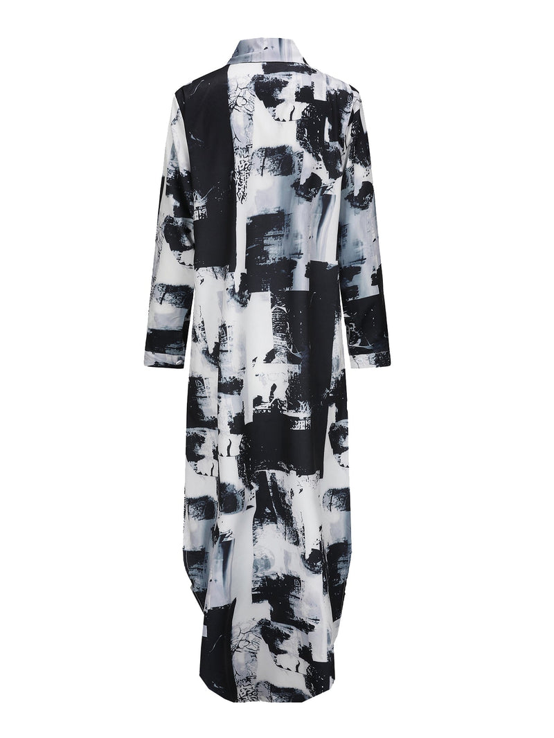 Weiches Hemdkleid mit Knopfverschluss in Schwarz für dich