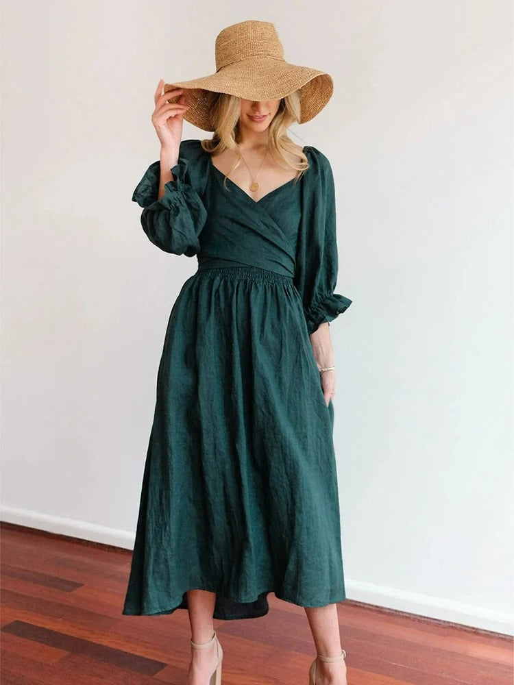 Weiches Wickelkleid für dich - Bequem und Hübsch Kleid