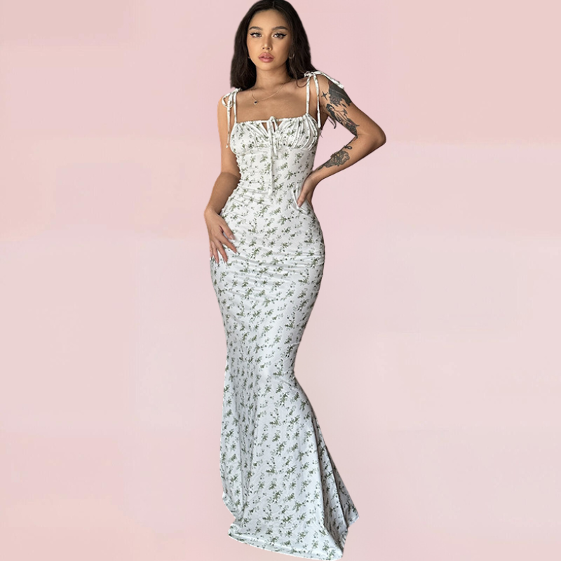 Elegantes Emilia - Geblümtes Maxikleid für Damen Sommerkleid
