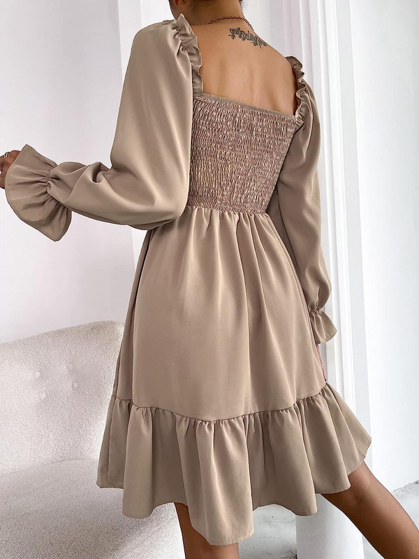 Elegantes Angelika Minikleid mit Raffungen für besondere Anlässe