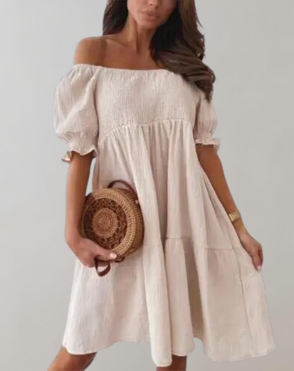 Weiches Weißes Strandkleid für Eleganten Sommerlook für dich