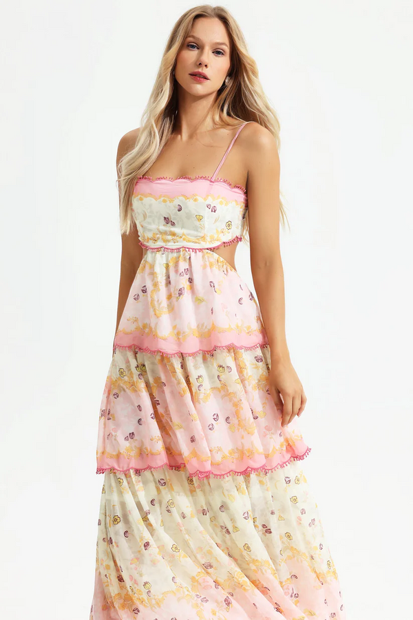 Elegantes Greta - Maxikleid für Damen mit Blumendesign