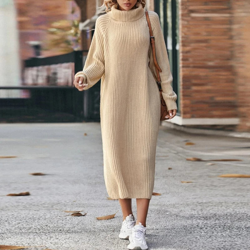 Warmes Kleid Mit Entspannter Passform Für Frauen für dich