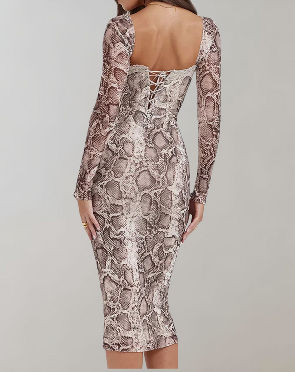 Elegantes Kleid mit langen Ärmeln für dich schön und chic