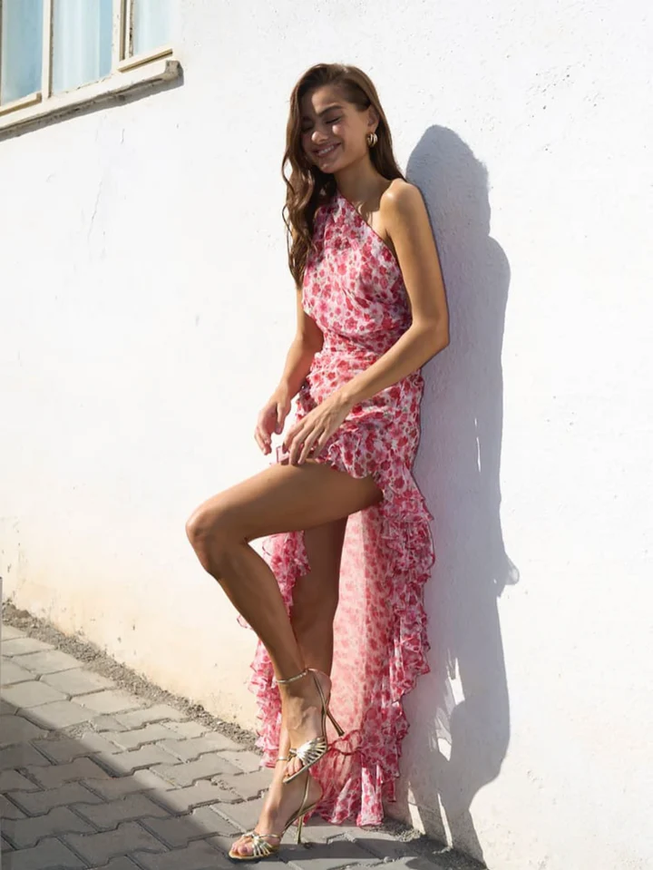 Bequemes Kleid mit Rüschen für dich – Elegant und Schön