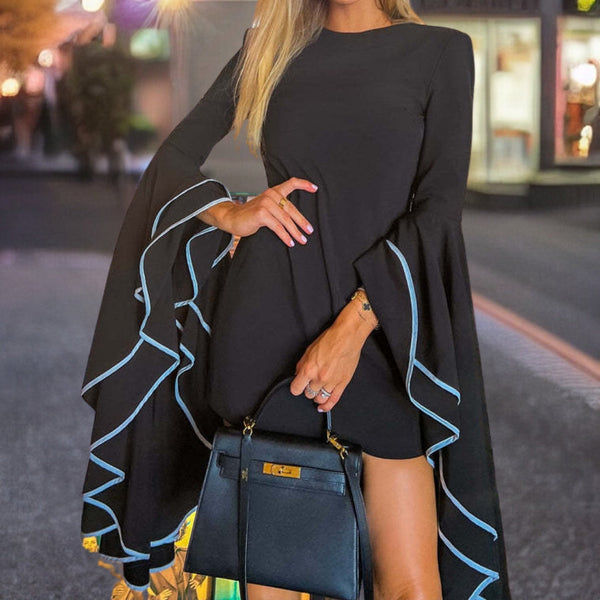 Weiches Kleid aus hochwertigem Material mit Ärmeln für dich