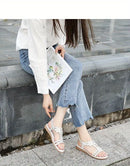 Weiche Schicke Sandalen mit Elastischem Knöchelriemen