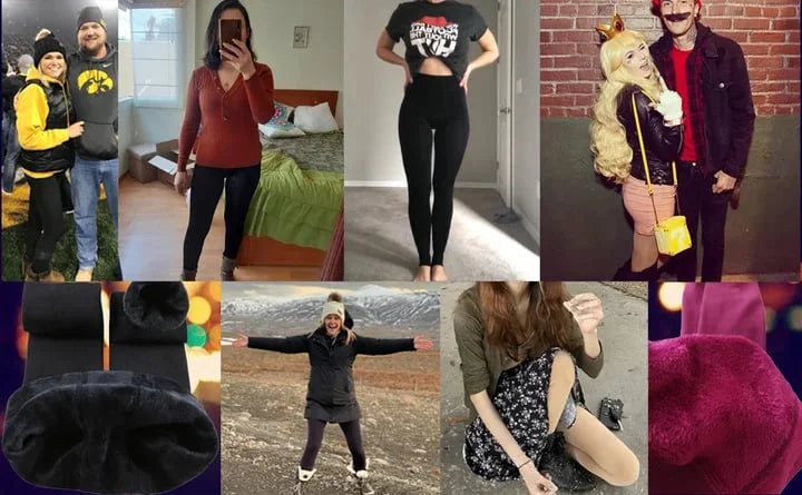 Ilona Kuschelige Damen-Winterhose mit warmem Plüschfutter