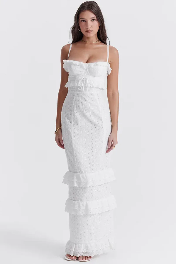 Elegantes Leni Maxikleid für Damen im Boho-Stil