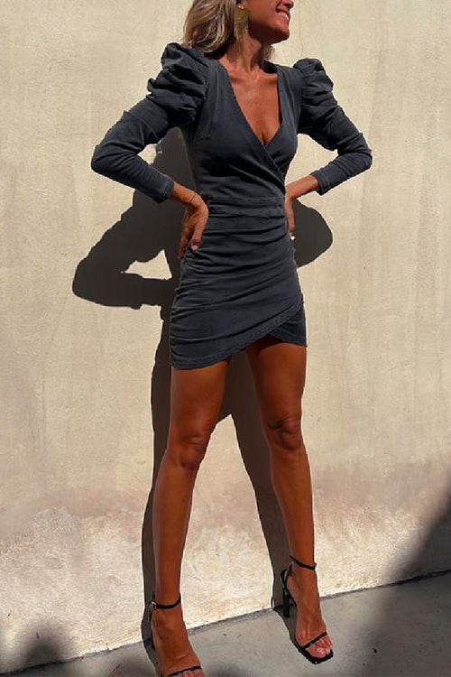 Stylisches Denim Kleid für jeden Anlass mit Puffärmeln