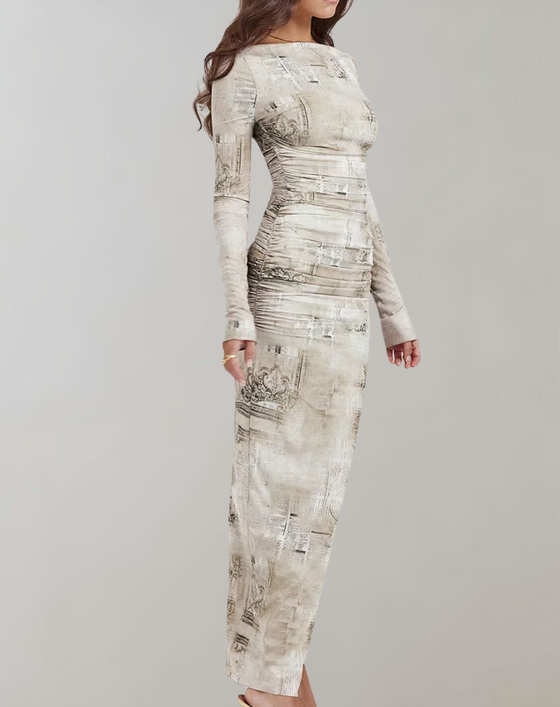 Elegantes Kleid mit langen Ärmeln für dich schön und chic