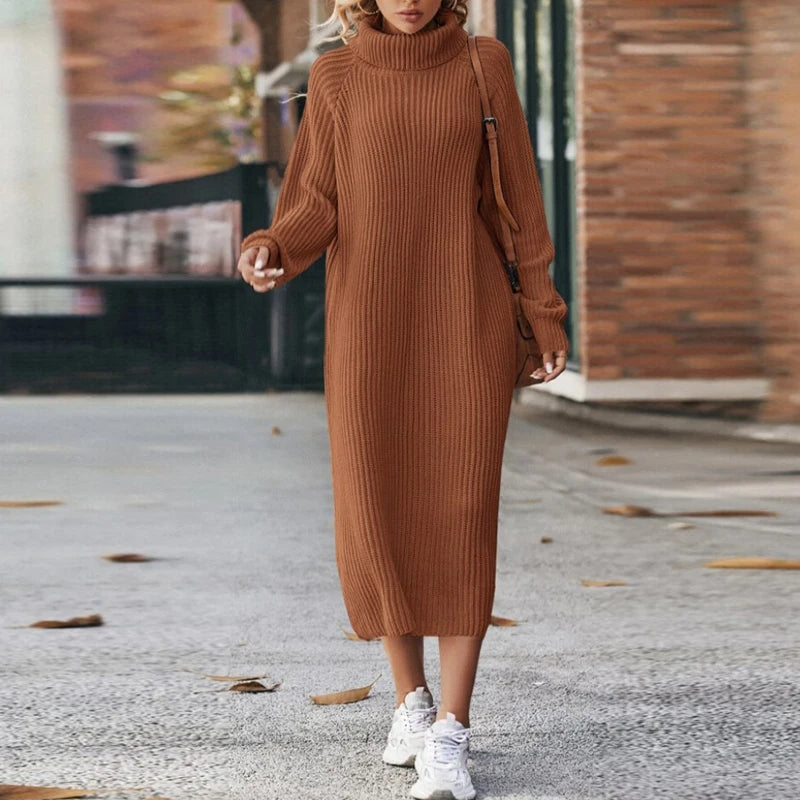 Warmes Kleid Mit Entspannter Passform Für Frauen für dich
