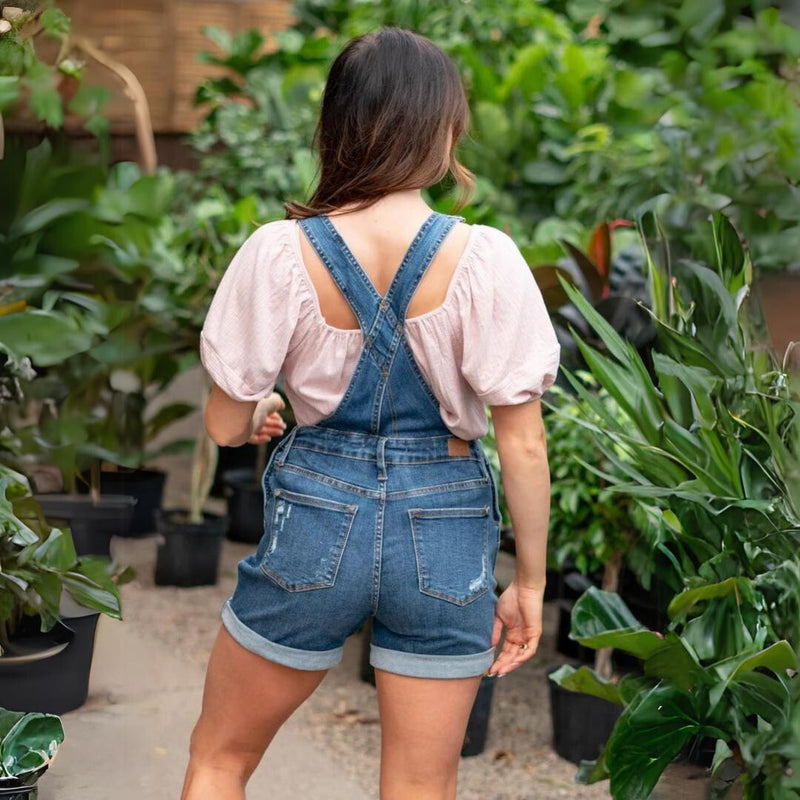Luisa – Hochtaillierte Denim-Shorts für einen trendigen Look