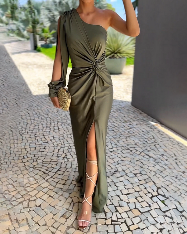 Bequemes Kleid mit langen Ärmeln für dich und dich