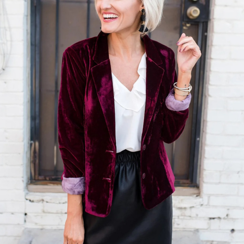 Weicher Schicker Eleganter Zeitloser Stil Für Büro Blazer