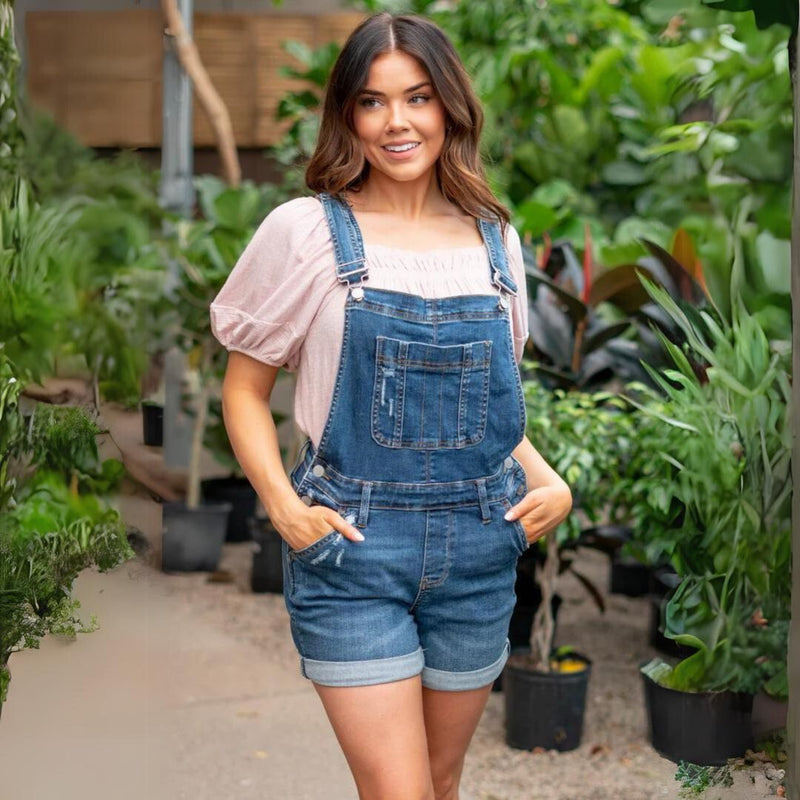 Luisa – Hochtaillierte Denim-Shorts für einen trendigen Look