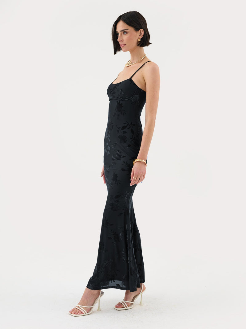Elegantes Annalena Maxikleid mit floralem Design für Damen