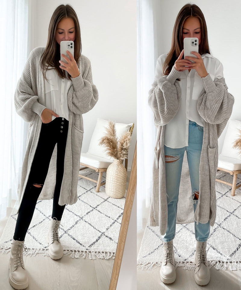 Bequeme und Leichte Lang Beige für dich Jacke