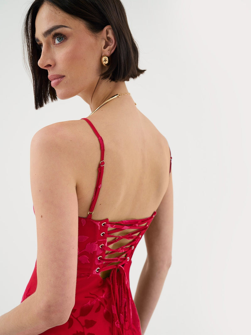 Elegantes Annalena Maxikleid mit floralem Design für Damen