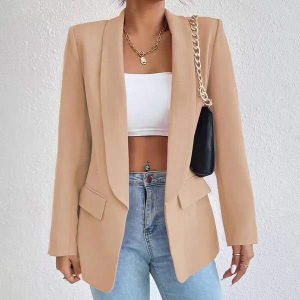 Eleganter Formeller Langarm Damen Stilvoll Klassisch Blazer