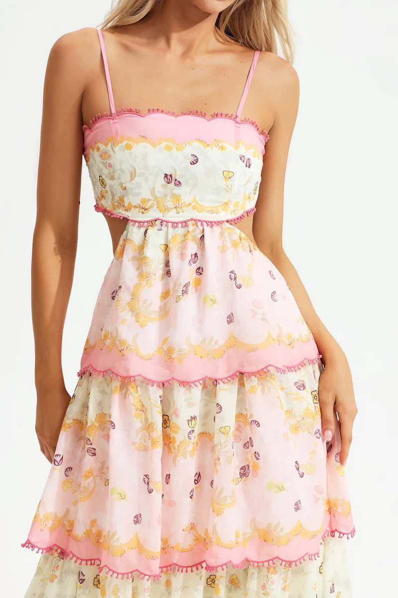 Elegantes Greta - Maxikleid für Damen mit Blumendesign