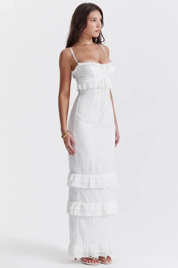 Elegantes Leni Maxikleid für Damen im Boho-Stil