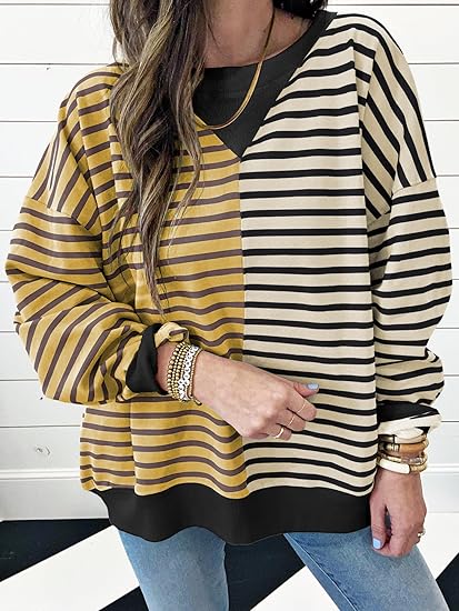 Elegantes Jersey Streifter und Bergr für dich Hoodie