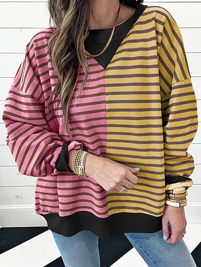 Elegantes Jersey Streifter und Bergr für dich Hoodie