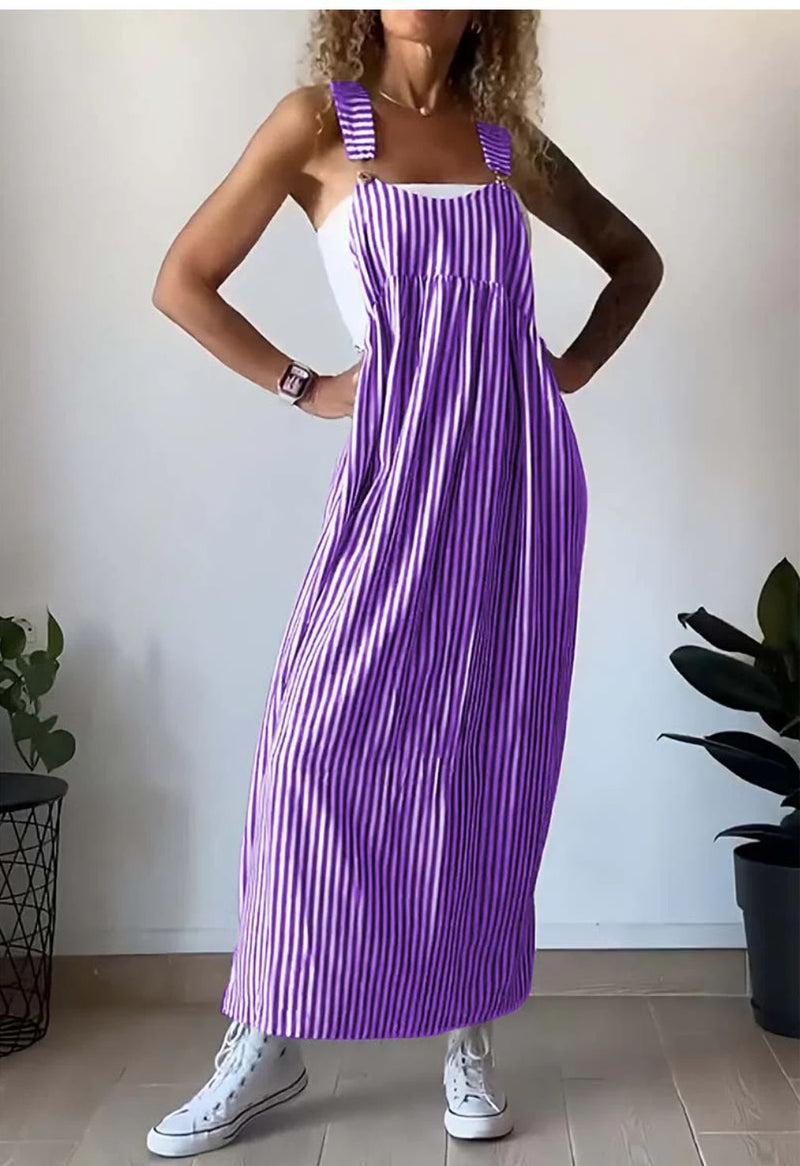 Weiches Casual Overall-Kleid mit Streifen für dich jetzt kaufen