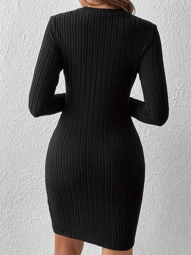 Elegantes Leichtes - Schwarzes Kleid für dich im Sommer