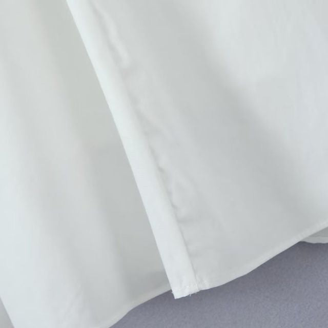 Elegantes Emma -Baumwoll-Minikleid mit Knopfleiste für Damen