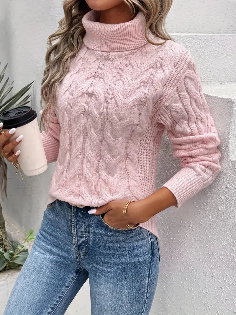 Leonie - Eleganter Strickrollkragenpullover für Damen