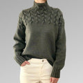 Franziska - Warmer skandinavischer Strickpullover für Damen
