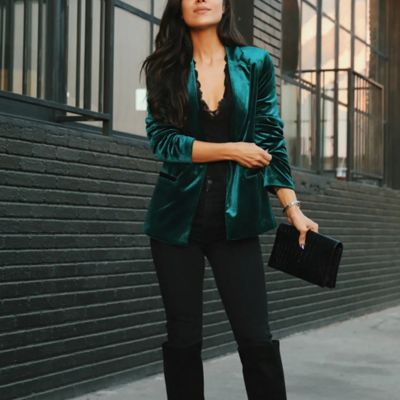 Weicher Schicker Eleganter Zeitloser Stil Für Büro Blazer