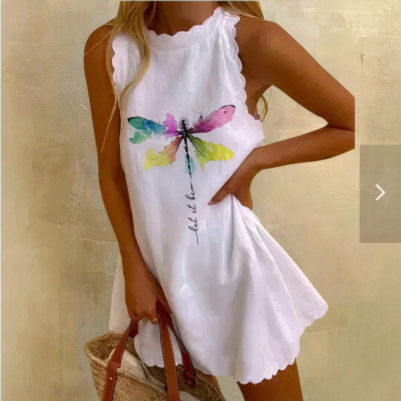 Elegantes Emma -Kurzes Sommerkleid für warme Tage