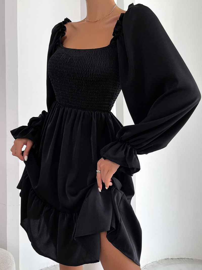Elegantes Angelika Minikleid mit Raffungen für besondere Anlässe