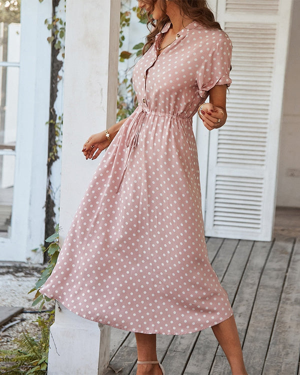 Warmes Polka Dot Kleid für Damen für dich - Schönes Kleid