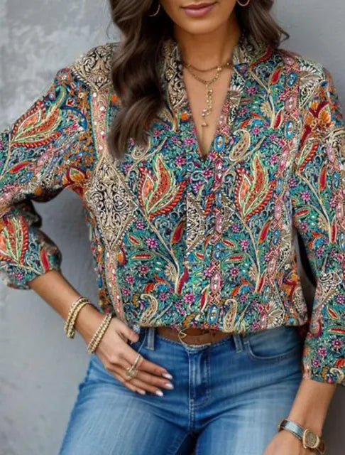 Beatrix - Vintage Damenbluse mit zeitlosem Charme