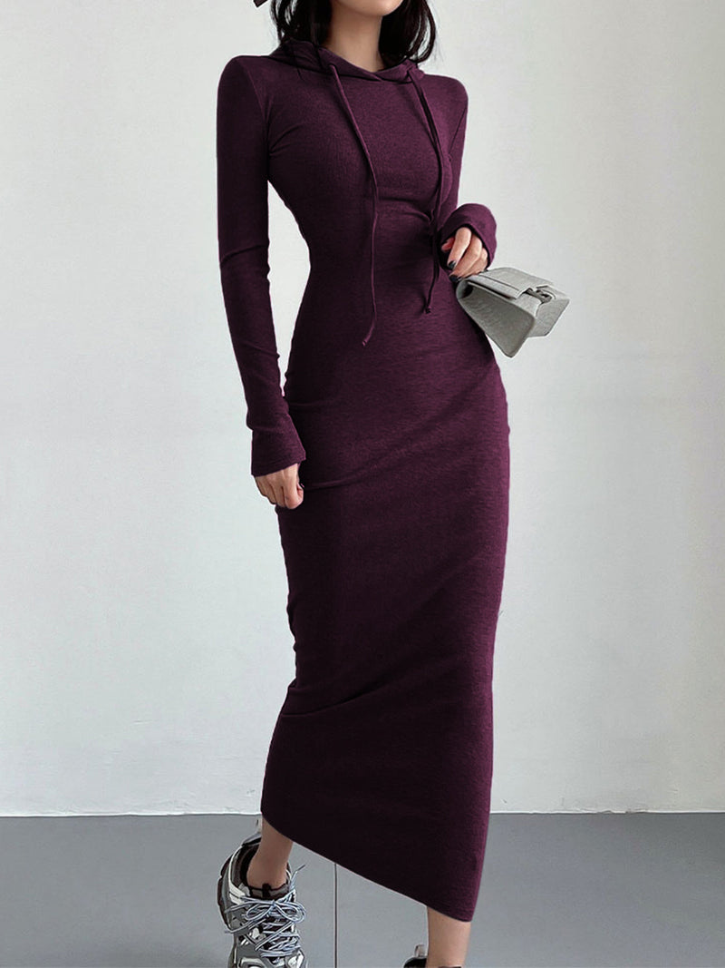 Bequemes und Stylisches Kapuzenkleid für Frauen im Herbst