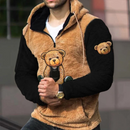Weicher Plüsch-Hoodie für Herren