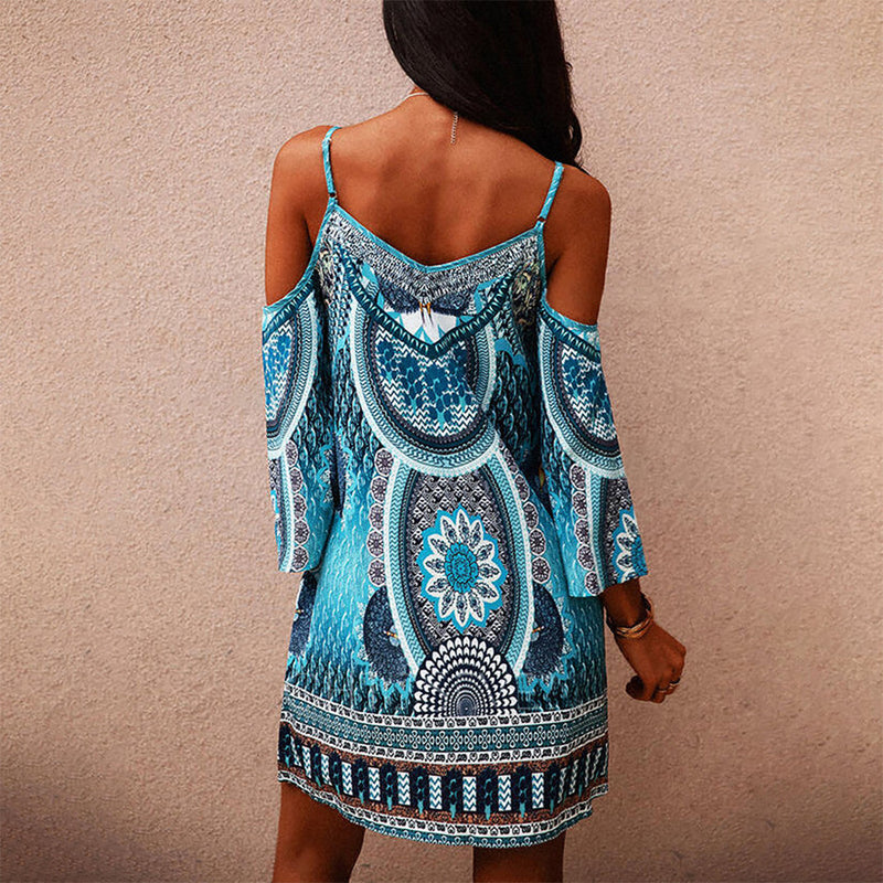 Bequemes und Luftiges Boho Off-Shoulder Kleid für dich