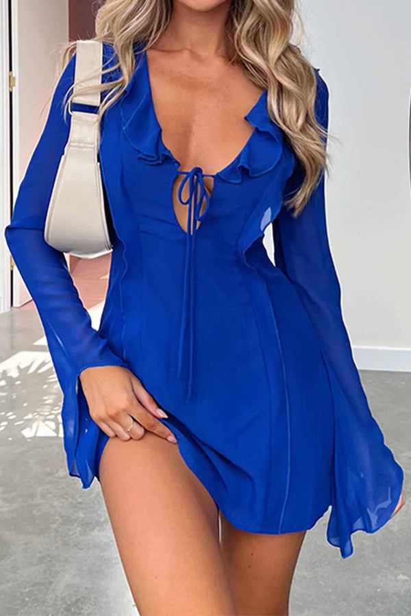Elegantes Kleid mit langen Ärmeln für warme Tage