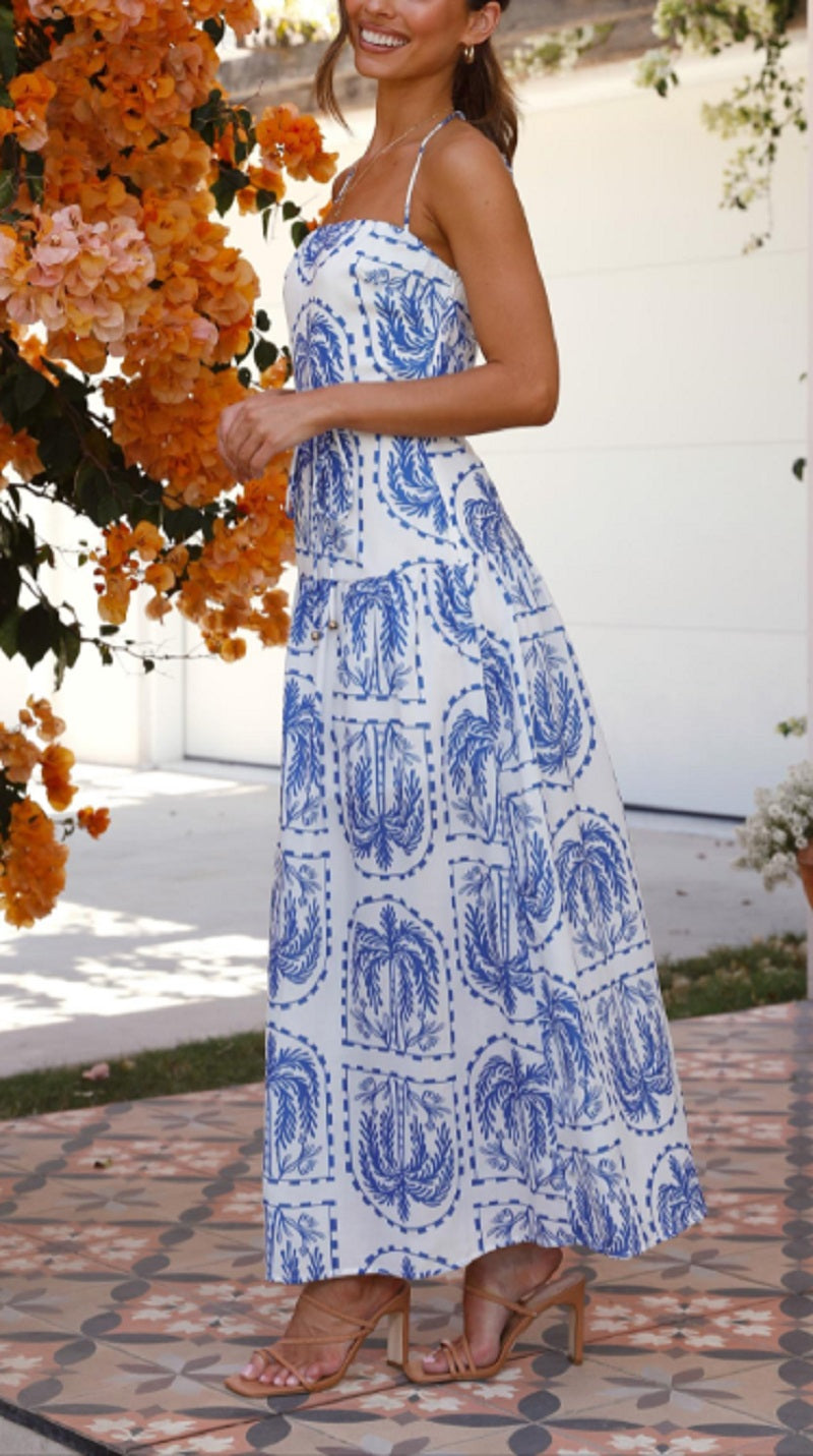Elegantes Gisela Maxikleid mit modernem Print für Frauen