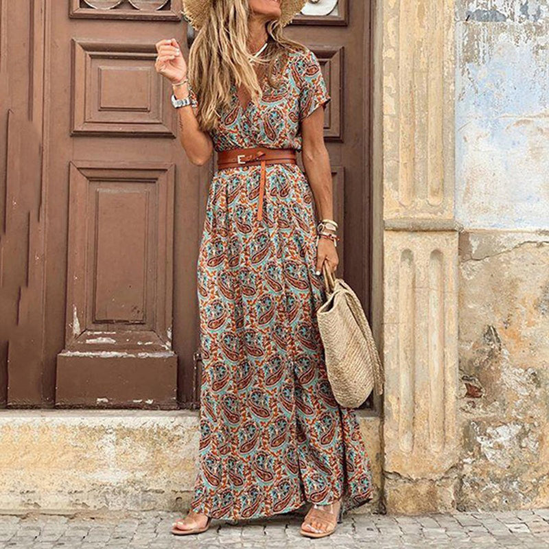 Elegantes Boho-Maxikleid Theodora für Damen im Alltag