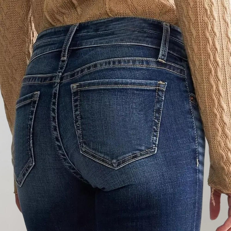 Cornelia - Ausgestellte Hose mit doppelten Knöpfen