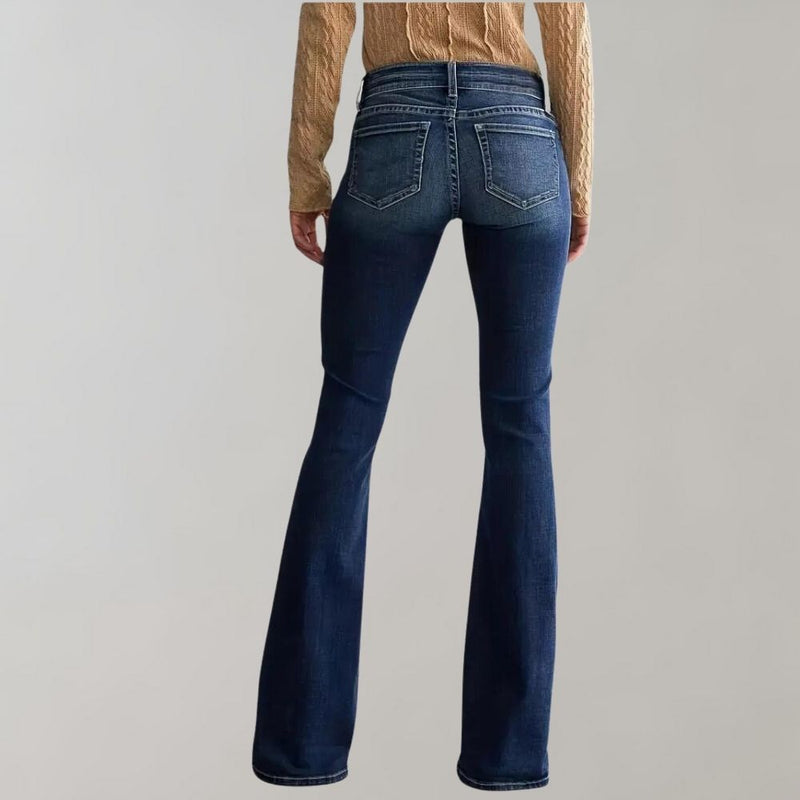Cornelia - Ausgestellte Hose mit doppelten Knöpfen