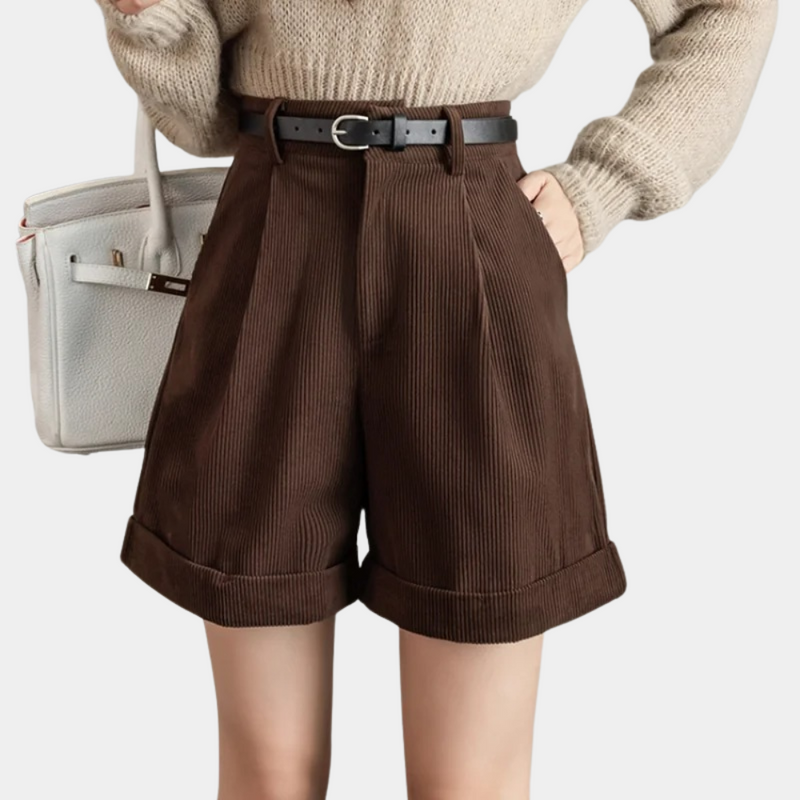 Elmeena – Bequeme Corduroy-Damenshorts