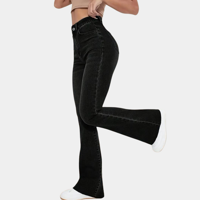 Colette – Casual ausgestellte Damenhose mit hoher Taille