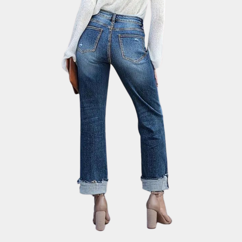 Remi – Stilvolle, lässige Damenjeans in Mittelblau
